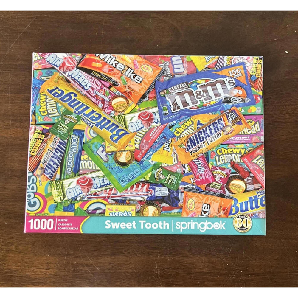 Sweet Tooth 1000-Piece Puzzle - Colorful Candy Design